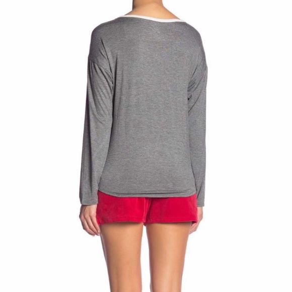 NWT 2-Piece Set Juicy Couture Christmas Pajamas Gray Red 🩵Price is Firm🩵 - Picture 8 of 12